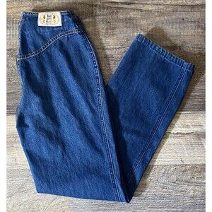 Vintage 80s Rag City Blues Jeans Zip Around Size 29 Straight Leg High Waist